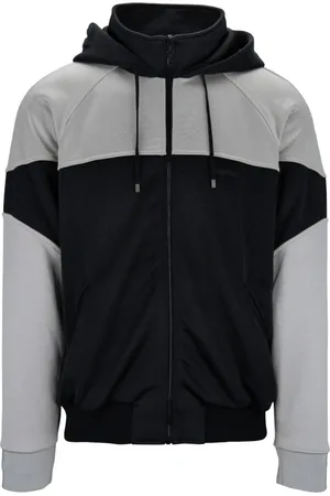 Saint Laurent Sweatshirts & Hoodies, Herr, L, Bomull, Zip-hoodie för män med hög krage