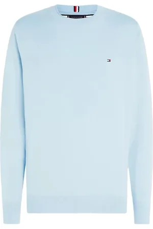 Tommy Hilfiger Stickade tröjor & koftor, Herr, M, Bomull, Randig Stickad Tröja