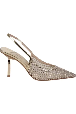 LE SILLA Skor, Dam, 40 EU, Läder, Kristall Mesh Slingback Gilda Klackar