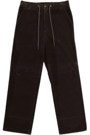Moncler Byxor, Herr, M, Bomull, Bruna manchesterbyxor med rak passform