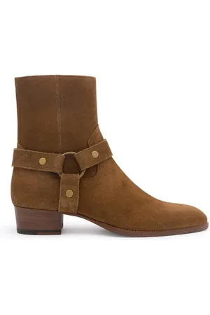 Saint Laurent Skor, Herr, 42 EU, Läder, Wyatt Läder Ankelboots