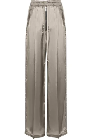 Rick Owens Byxor, Dam, L, Vida byxor med vida ben och dragsko