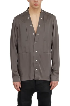 Rick Owens Jacka, Herr, S, Bomull, Larry Pogpocket Dust Shirt
