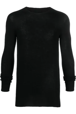 Rick Owens Stickade tröjor & koftor, Herr, L, Rundhalsad Tröja