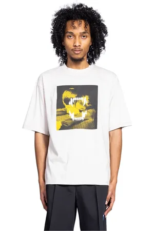 UNDERCOVER Topp, Herr, XL, Bomull, Inside-Out Grafisk T-shirt Ljus