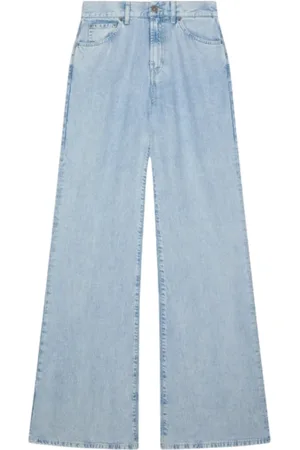 Dondup Jeans, Dam, W30, Denim, Blå Wide Leg Jeans