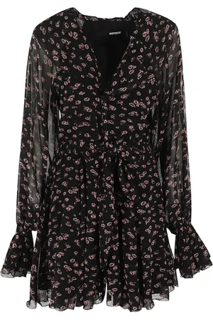 ROTATE Klänning, Dam, S, Polyester, Crinkled Mini Dress