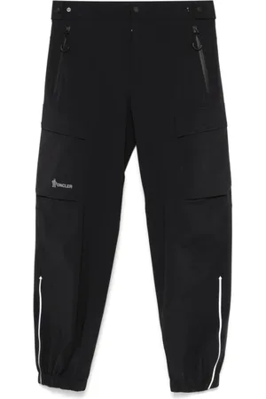 Moncler Byxor, Herr, L, Svarta Manschettbyxor
