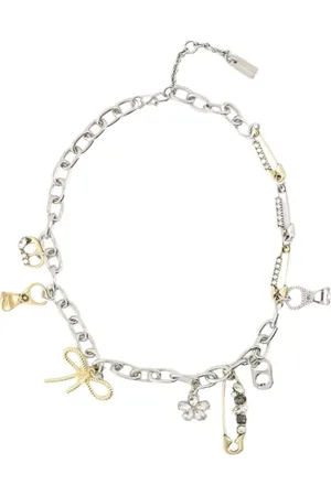 Marc Jacobs Accessoarer, Dam, ONE Size, Charmhalsband - Grunge Glamstil - Guld