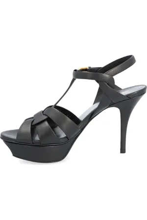 Saint Laurent Skor, Dam, 38 EU, Läder, Högklackade Sandaler