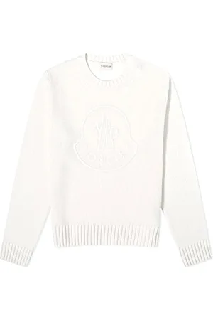 Moncler Stickade tröjor & koftor, Dam, L, Stilren Stickad Tröja