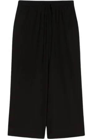 Max Mara Byxor, Dam, XL, Svarta Korta Jerseybyxor Vigile Stil