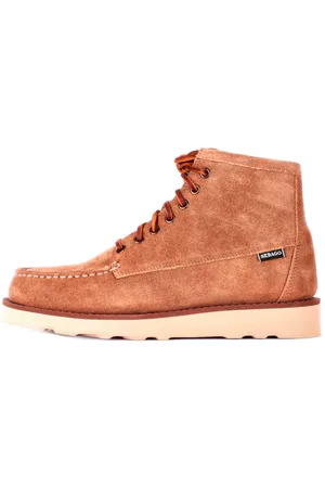 SEBAGO Skor, Herr, 44 EU, Läder, Suede Logo Boots med gummisula