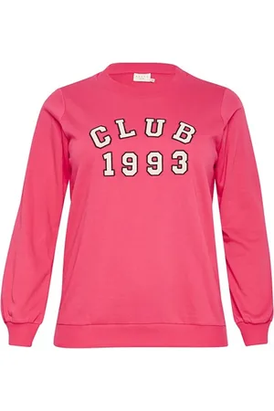 Kaffe Sweatshirts & Hoodies, Dam, M, Bomull, Sportig Sweatshirt med Smart Print
