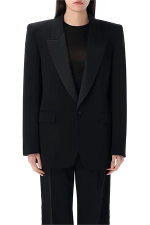 Saint Laurent Jacka, Dam, M, Grain de Poudre Tuxedo Jacket