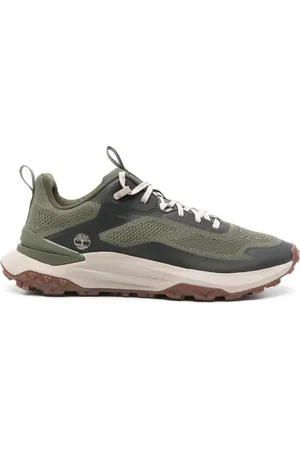 Timberland Skor, Herr, 41 EU, Grön Stickad Sneakers Tjock Sula