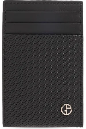 Giorgio Armani Accessoarer, Herr, ONE Size, Läder, Korthållare med notklämma