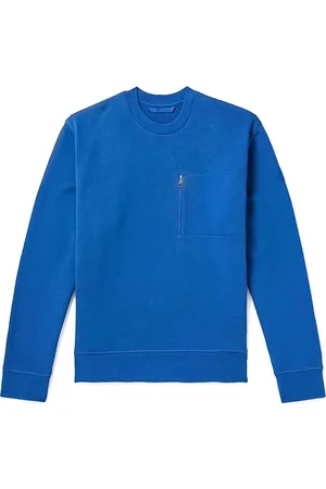 Moncler Sweatshirts & Hoodies, Herr, S, Bomull, Stilren Sweatshirt
