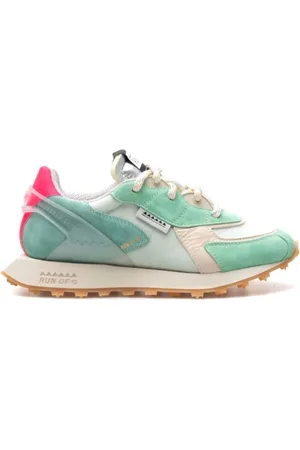 RUN OF Skor, Dam, 38 EU, Läder, Suede Sneakers Mint Green