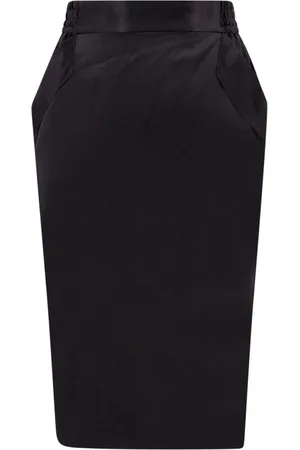 Saint Laurent Kjol, Dam, M, Sidenkjol med dragkedja