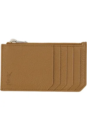 Saint Laurent Accessoarer, Herr, ONE Size, Läder, Cassandre Shadow Zip Card Holder