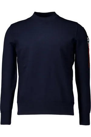 Parajumpers Stickade tröjor & koftor, Herr, XL, Stilren Mörkblå Braw Tröja
