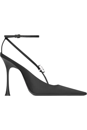 Saint Laurent Skor, Dam, 37 EU, Läder, Eleganta svarta pumps