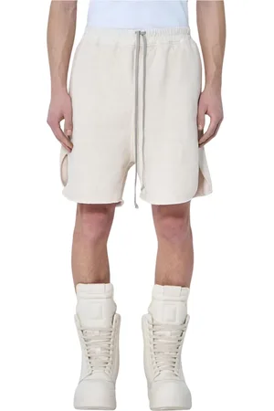 Rick Owens Shorts, Herr, XL, Bomull, Borstad Bomull Track Shorts