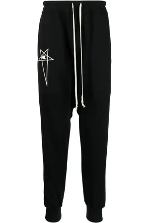 Rick Owens Byxor, Herr, M, Bomull, Champion Prisoner Sweatpants med dragsko