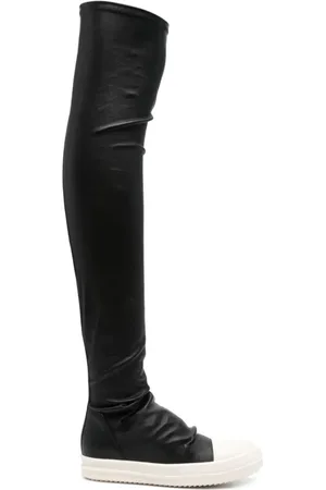 Rick Owens Skor, Dam, 36 EU, Läder, Knee-high Stocking Sneakers