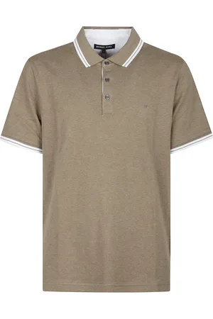 Michael Kors Topp, Herr, XL, Grön Pikétröja med korta ärmar