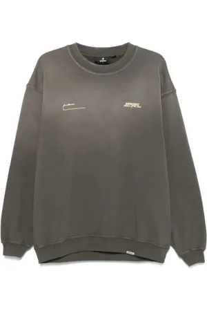 Represent Sweatshirts & Hoodies, Herr, L, Bomull, Club Sweater Olive Loose Fit