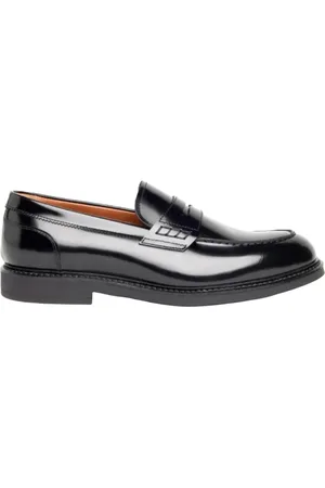 Nero Giardini Skor, Herr, 44 EU, Läder, Svarta Läder Slip-On Skor
