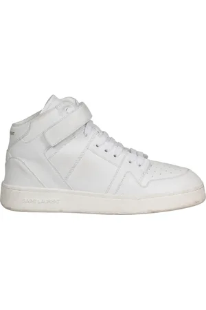 Saint Laurent Skor, Herr, 42 EU, Läder, Slitna Läder Lax Sneakers
