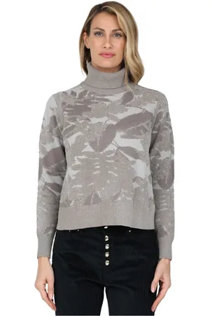 RRD Stickade tröjor & koftor, Dam, S, Velvet Jacquard Turtleneck