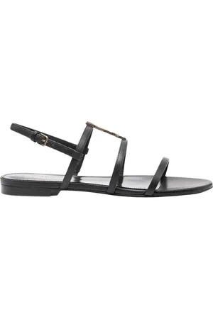 Saint Laurent Skor, Dam, 36 EU, Läder, Eleganta sommarsandaler