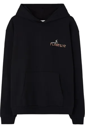 FLÂNEUR Flâneur, Sweatshirts & Hoodies, Herr, L, Svart tröja med tryckt design