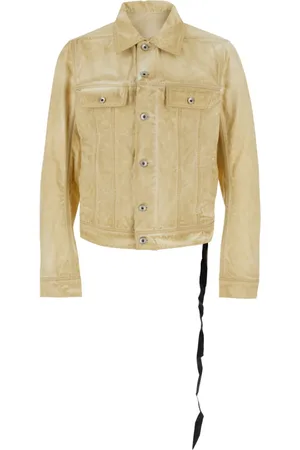 Rick Owens Jacka, Herr, M, Bomull, Trucker Jacka Pergament