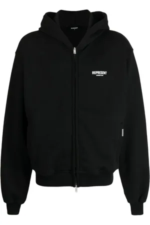 Represent Sweatshirts & Hoodies, Herr, L, Bomull, Logo Zip Hoodie
