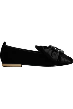 Dolce & Gabbana Skor, Herr, 43 EU, Bomull, Sammet Ballerinaskor med Båge