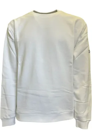 GCDS Sweatshirts & Hoodies, Herr, S, Bomull, Essentials Bomull Crewneck Sweatshirt Vit