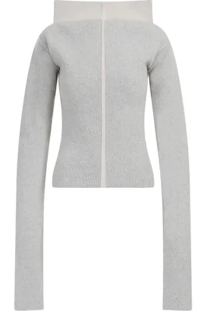 Rick Owens Stickade tröjor & koftor, Dam, M, Cowl Pullover