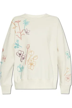Paul Smith Sweatshirts & Hoodies, Dam, L, Bomull, Sweatshirt med broderat blommotiv