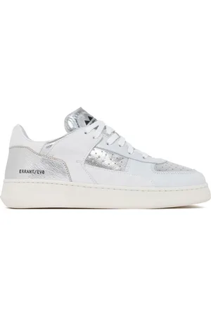 RUN OF Skor, Dam, 39 EU, Bomull, Silver and White Errant Sneakers