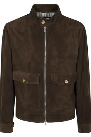 Brunello Cucinelli Jacka, Herr, L, Läder, Läderbomberjacka