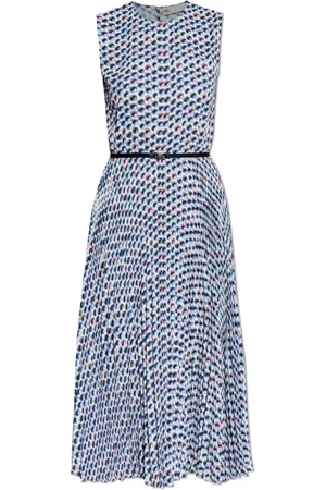 Tory Burch Klänning, Dam, XS, Polyester, Klänning med veckad nederkant