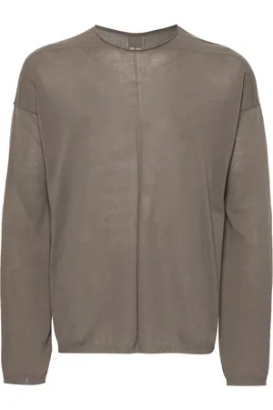 Rick Owens Stickade tröjor & koftor, Herr, L, Bomull, Casual Bomullströja