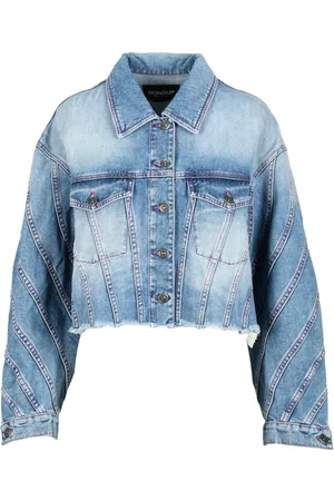Dondup Jacka, Dam, L, Bomull, Jeansjacka med knappar
