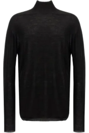 Rick Owens Stickade tröjor & koftor, Herr, M, Oversized Polotröja