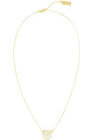 Marc Jacobs Accessoarer, Dam, ONE Size, Mässing Knapp Hängsmycke